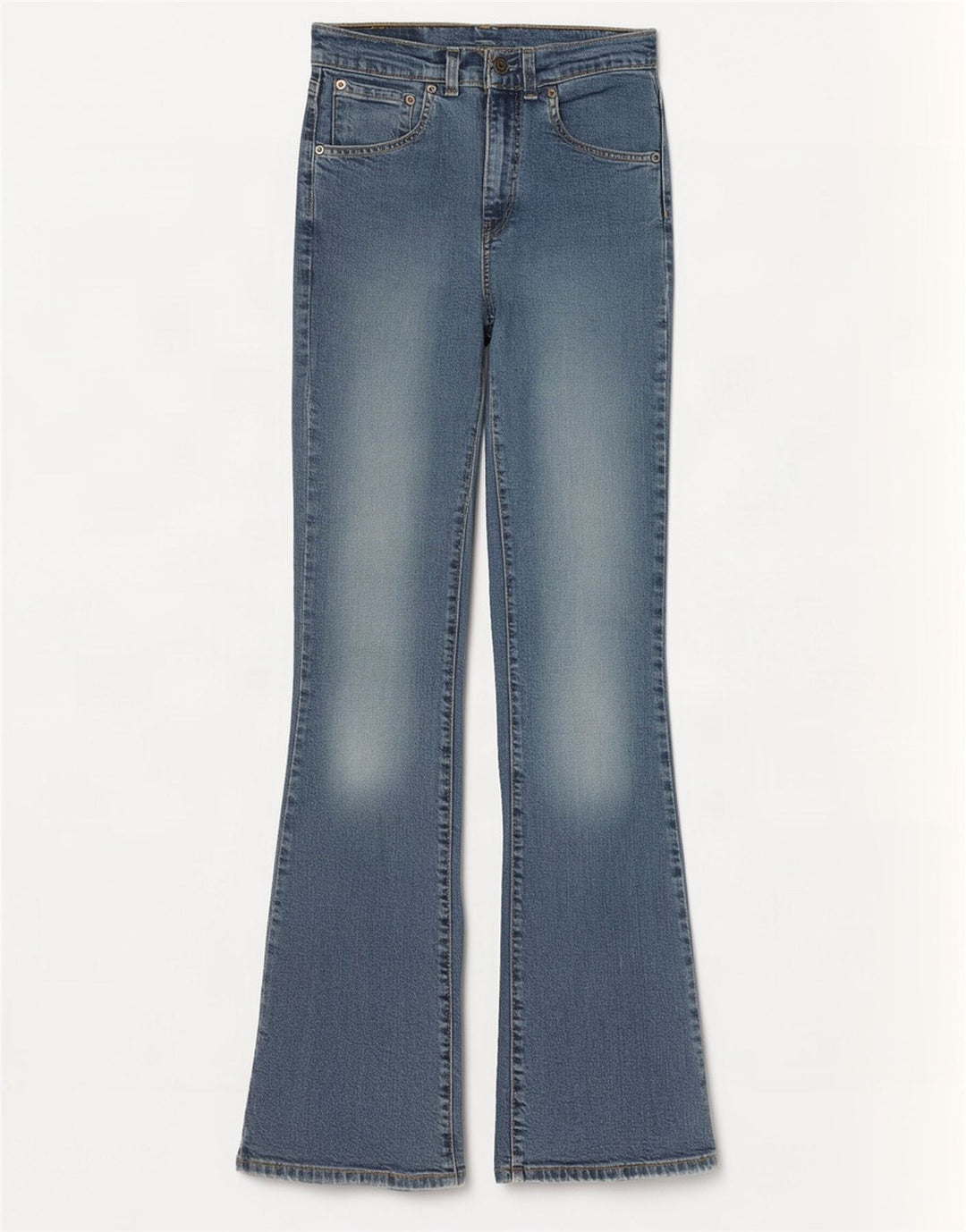 Blugi evazați Levi's 525 pentru femei W28 L34 Bumbac albastru