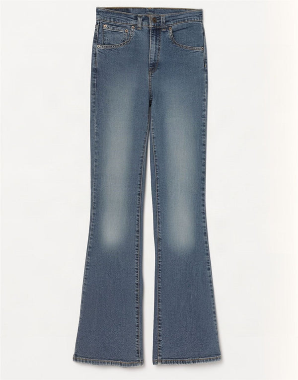 Levi's Womens 525 Flared Jeans W28 L34 Blue Cotton