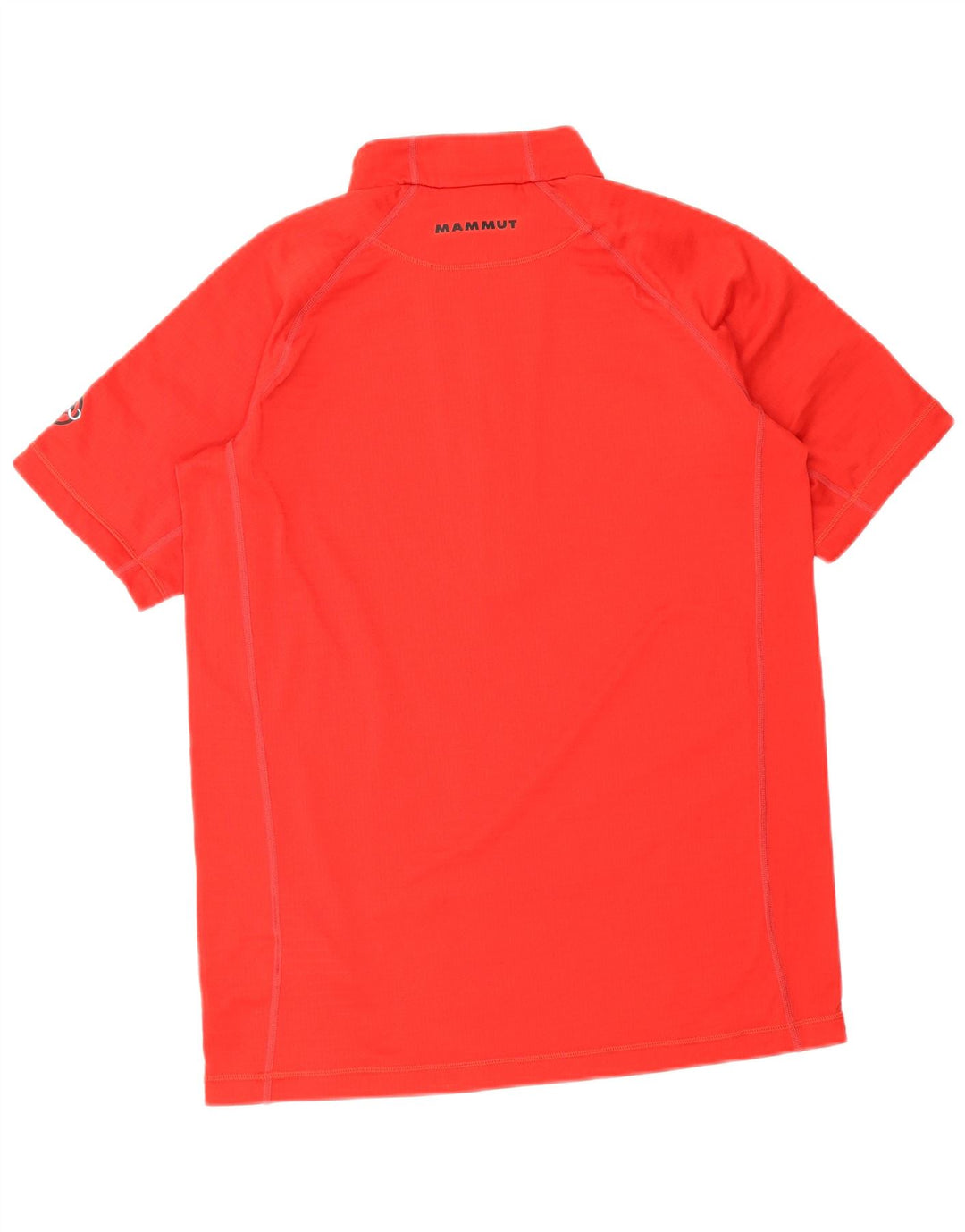Tricou Mammut pentru bărbați, cu fermoar, cu gât, XL, poliester roșu