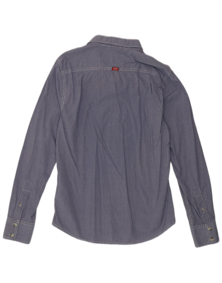 Cămașă pentru bărbați Superdry, mare, albastru, din bumbac