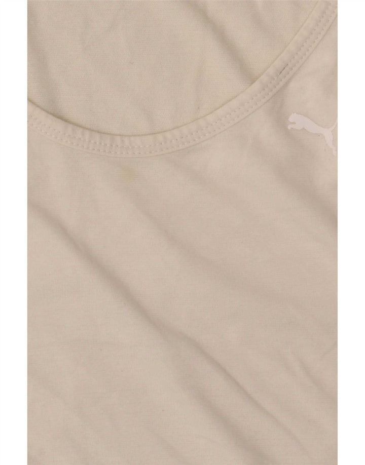 Vest Top pentru femei Puma UK 8 Small Off White