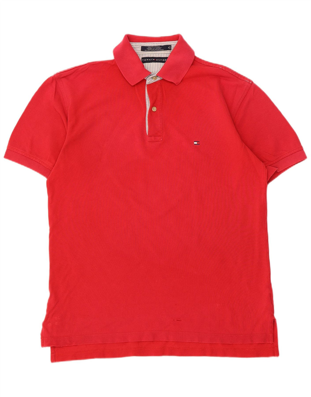 Tricou polo Tommy Hilfiger pentru bărbați, bumbac roșu mediu