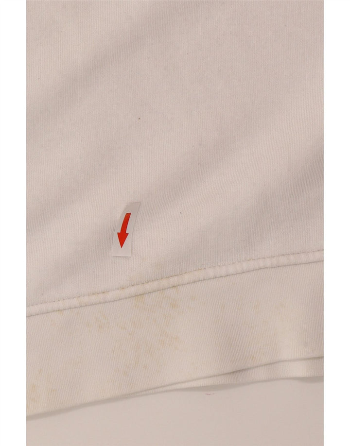 Hanorac grafic pentru bărbați Lacoste Pulover Mărimea 3 Bumbac alb mic