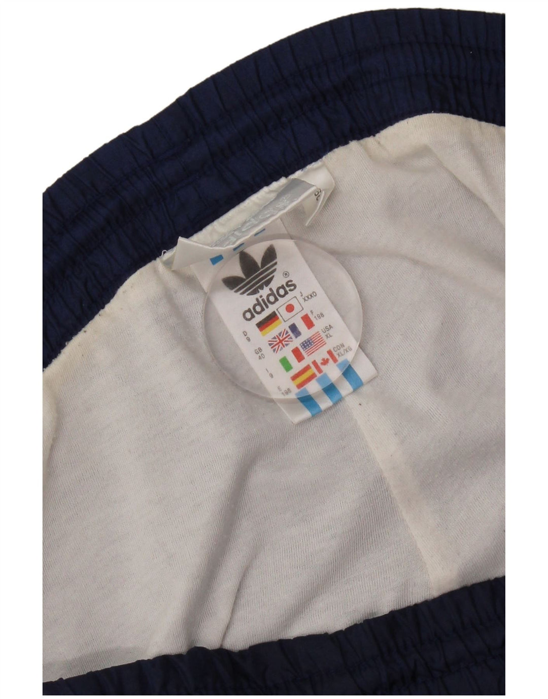 Pantaloni de trening Adidas pentru bărbați UK 40 Medium Bleumarin Poliamidă