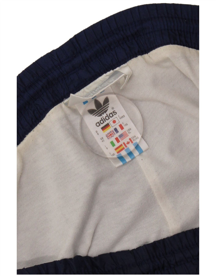 Pantaloni de trening Adidas pentru bărbați UK 40 Medium Bleumarin Poliamidă