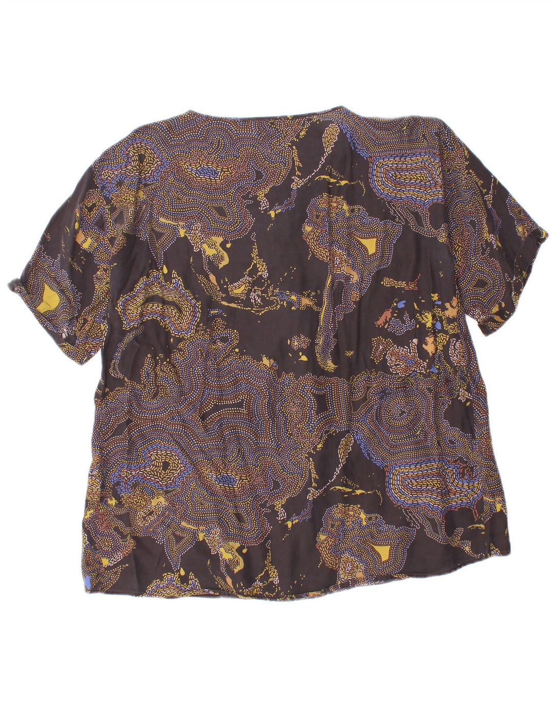 ALVIERO MARTINI Womens Blouse Top UK 12 Medium Multicoloured