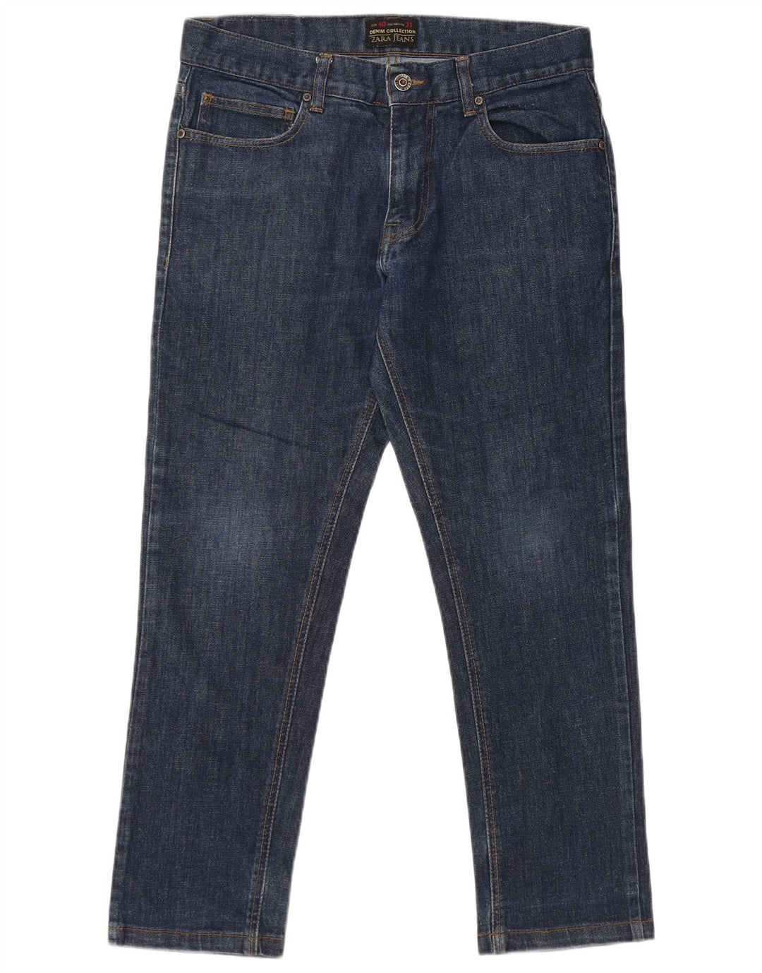 Blugi ZARA Bărbați Slim EU 40 Medium W31 L26 Bumbac Albastru