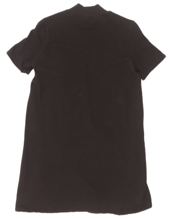 Rochie tricou Trafaluc pentru femei Zara UK 10 Bumbac negru mic