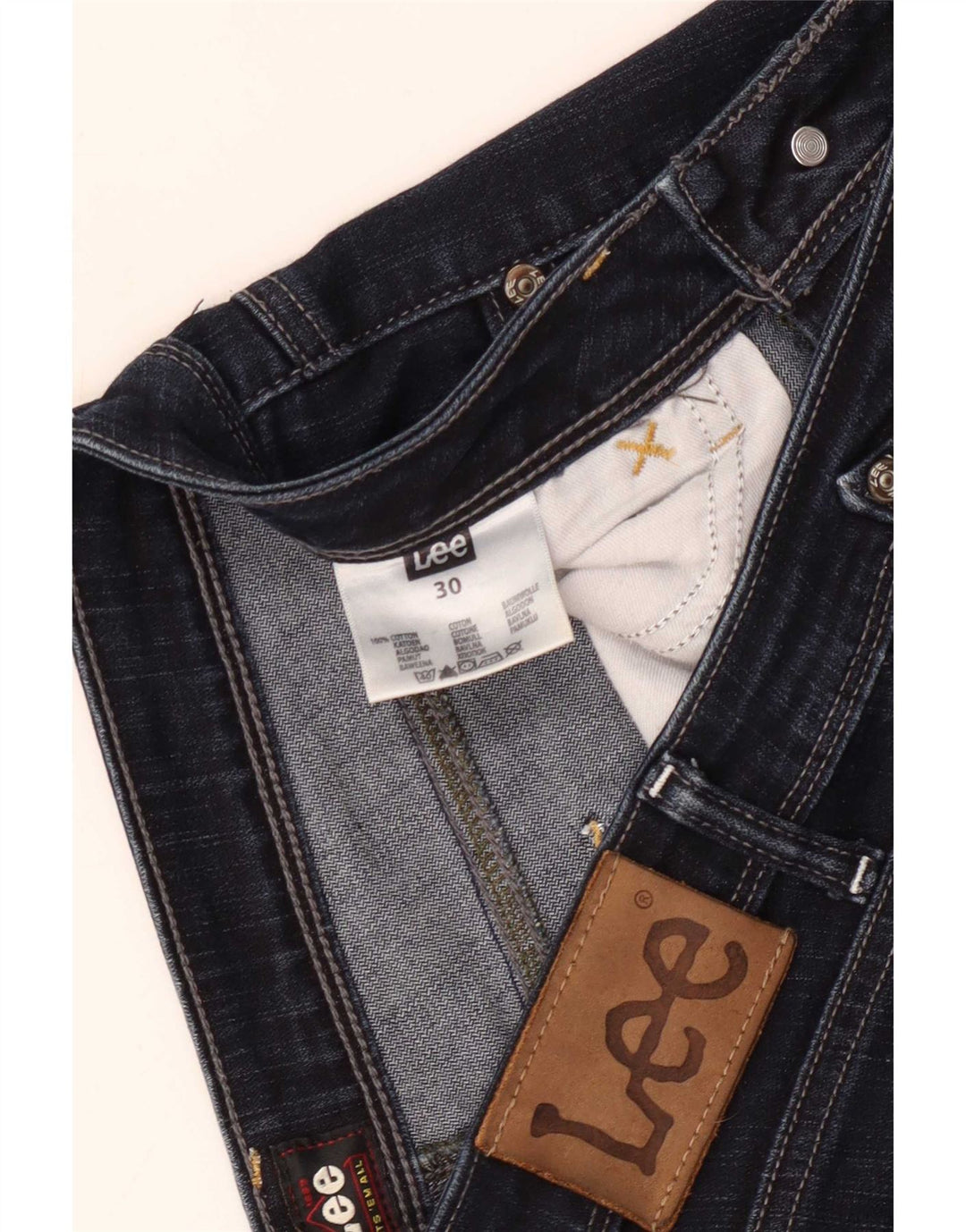 Blugi Bootcut Lee pentru femei W30 L30 bumbac bleumarin