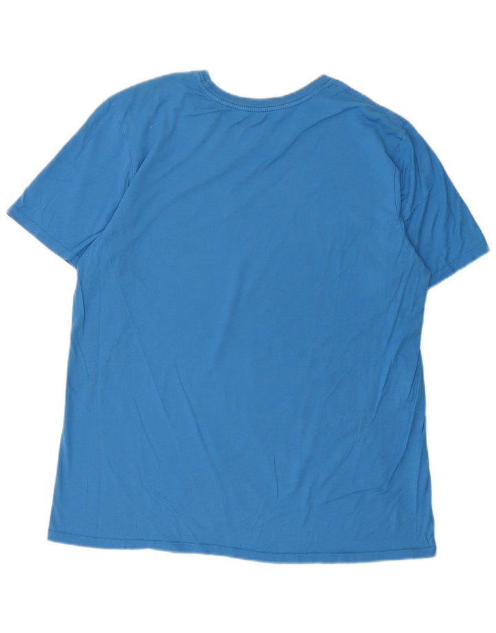 Tricou grafic Nike pentru bărbați, cu croială atletică, mare, albastru