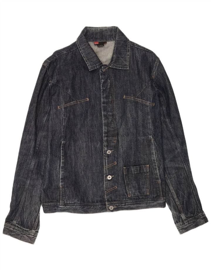 Jachetă de blugi pentru bărbați Diesel UK 42 XL, bumbac, albastru bleumarin