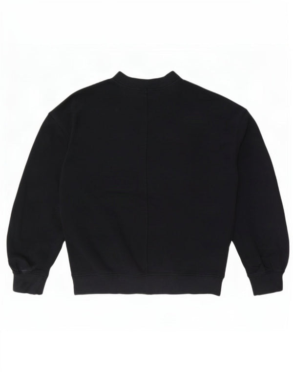 Cos Pulover supradimensionat pentru femei UK 10 Bumbac negru mic