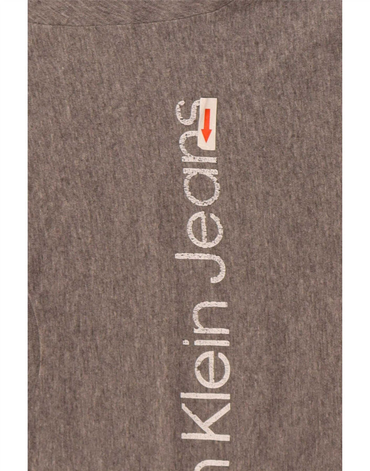 Tricou grafic pentru bărbați Calvin Klein Jeans Top Medium Gri