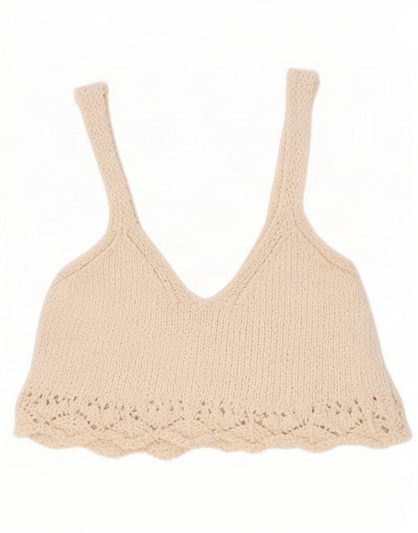 Top tricot pentru femei Zara UK 8 Small Off White