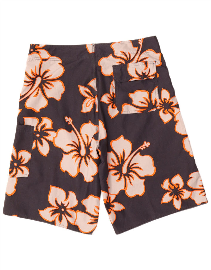Pantaloni scurți de înot pentru bărbați Sapore Di Mare Poliester floral negru mare
