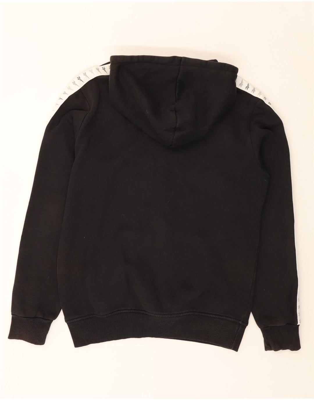 Pulover cu glugă cu grafic clasic REEBOK pentru bărbați, mic, negru, bumbac color bloc