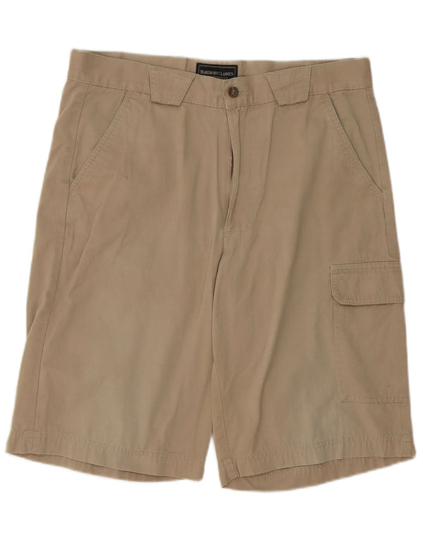 Pantaloni scurți cargo Marlboro Classics pentru bărbați EU 52 XL W36 bumbac bej