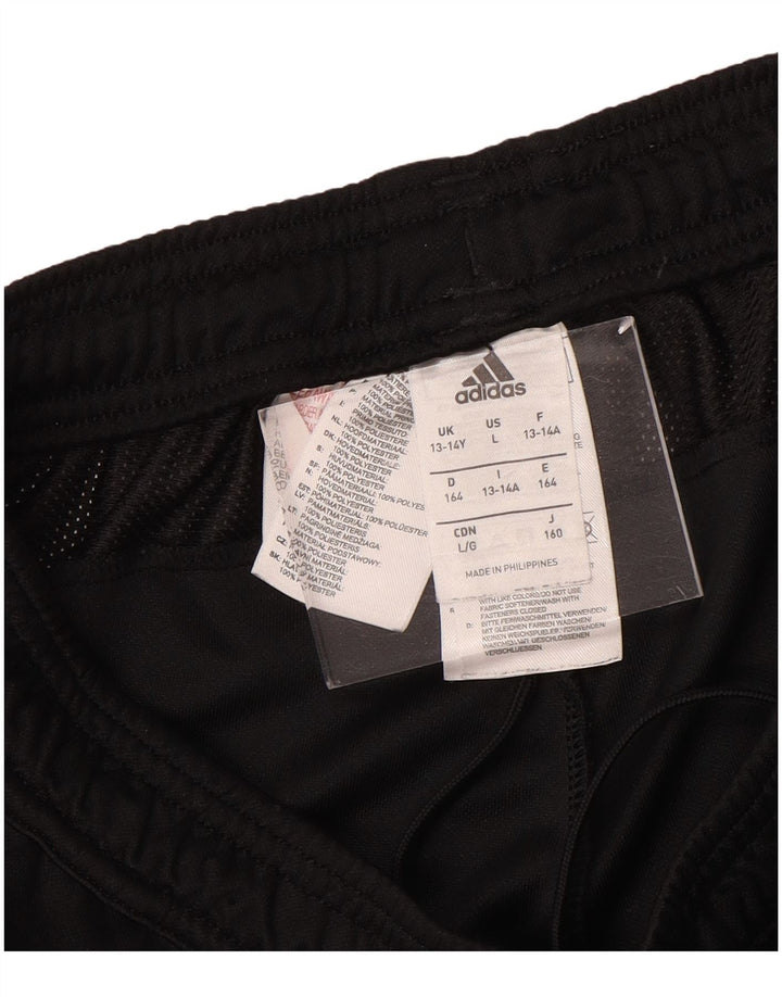 Pantaloni de trening Climacool ADIDAS pentru baieti 13-14 ani poliester negru