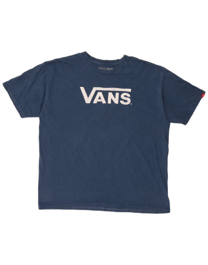 Tricou grafic pentru bărbați Vans Top XL Blue Bumbac
