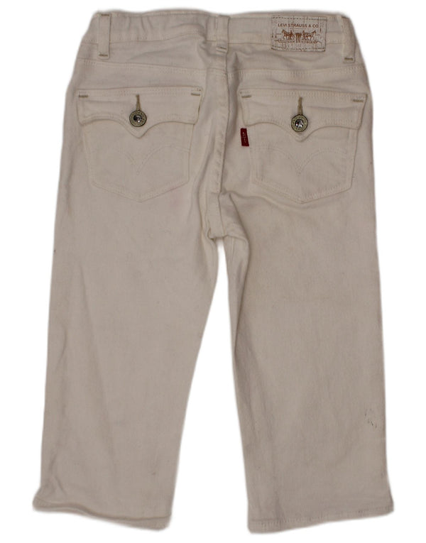Blugi Levi's Fete Straight 6-7 Ani W22 L13 Bumbac Alb