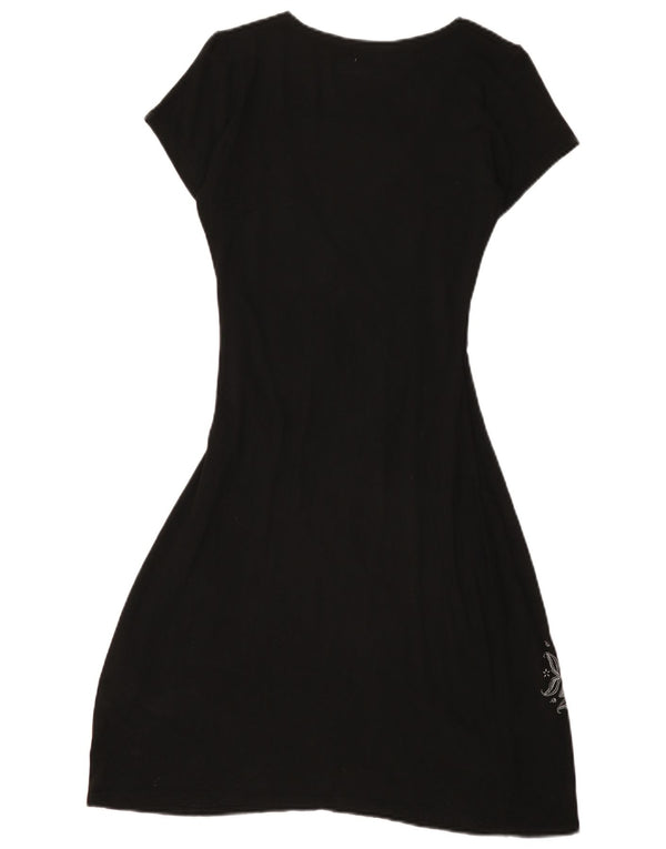 Rochie A-Line pentru femei Desigual UK 12 Medium Black Paisley Viscose