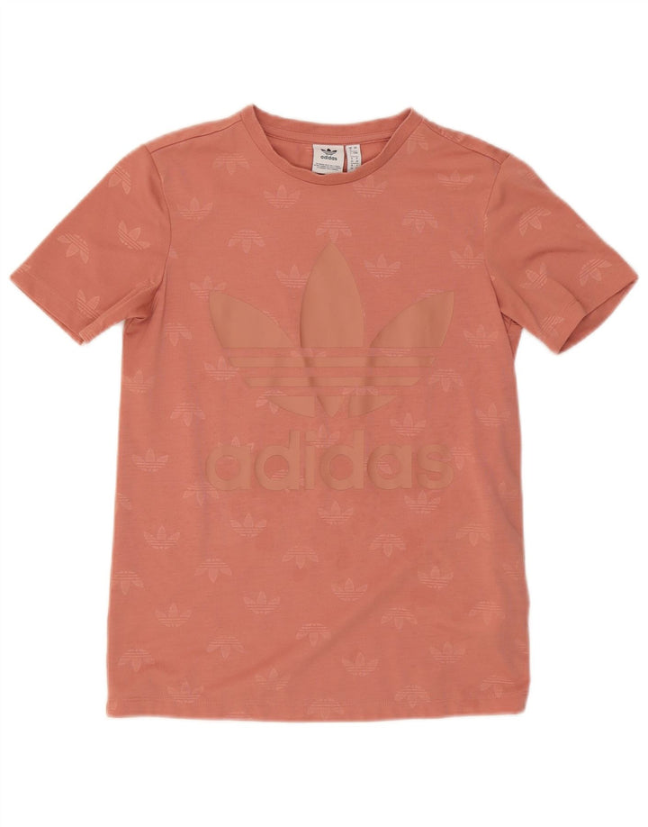 Tricou grafic Adidas pentru femei Top UK 8 Small Pink Poliester