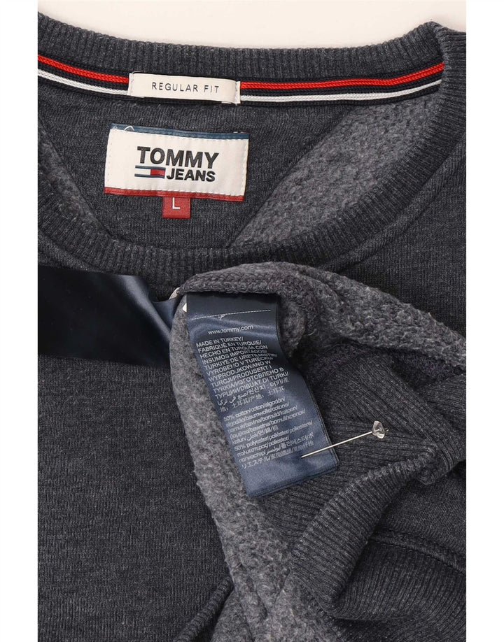 Hanorac pentru bărbați Tommy Hilfiger, cu formă regulată, pulover mare din bumbac bleumarin