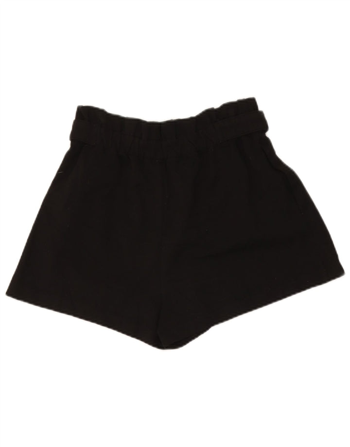 Pantaloni scurți casual pentru femei Trafaluc cu talie înaltă Zara Medium W26 Poliester negru