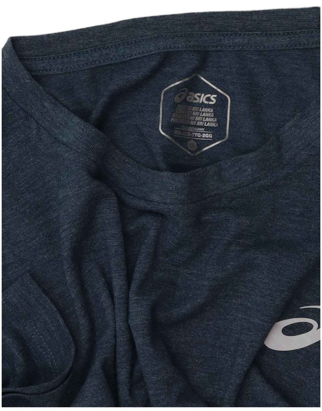 ASICS Mens Big & Tall T-Shirt Top 2XL Blue