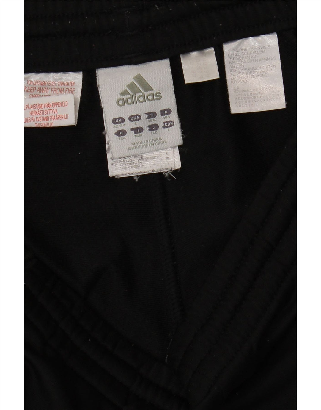 ADIDAS Băieți Pantaloni Trening Pantaloni Joggeri 13-14 Ani Poliester Negru