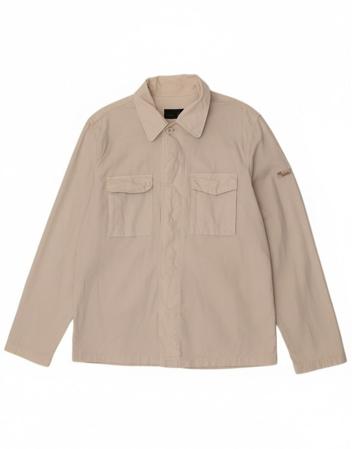 Bomber pentru bărbați Gas UK 42 XL bumbac alb