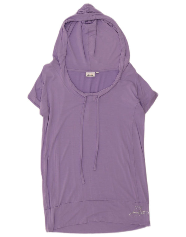 Ellesse Tricou cu glugă pentru femei Top UK 16 Large Purple Viscose