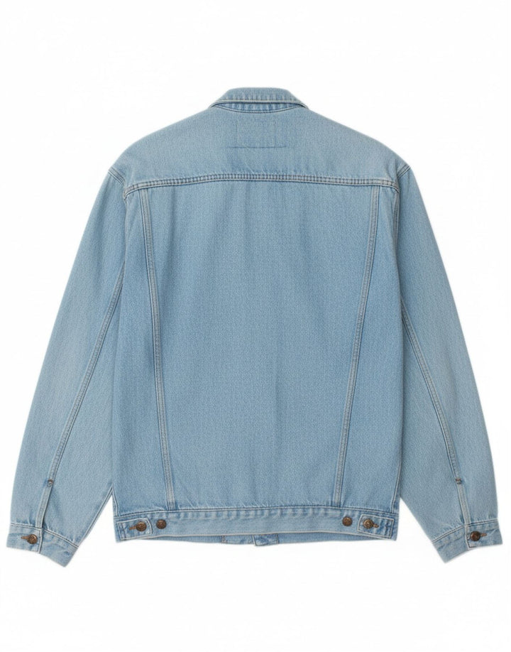 BLUE SIDE Mens Denim Jacket UK 36 Small Blue Cotton