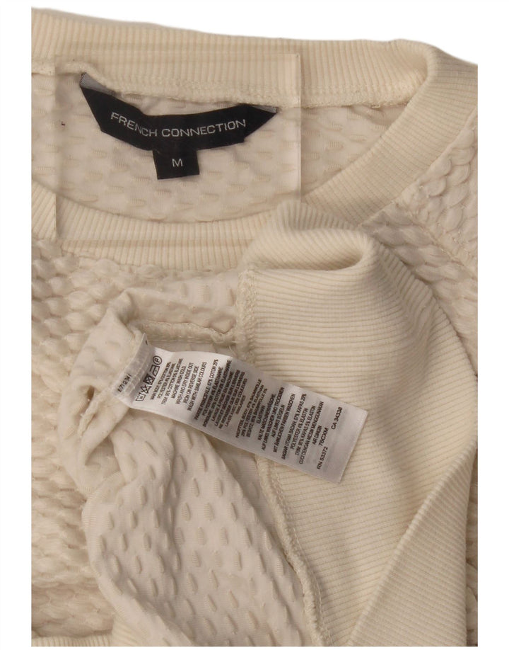 Pulover pentru femei French Connection cu gâtul cu barca UK 14 Medium Off White