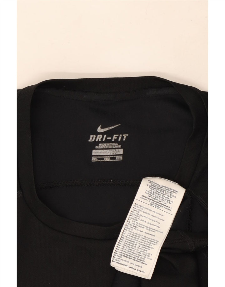 Tricou pentru bărbați Nike Dri Fit Top 2XL poliester negru