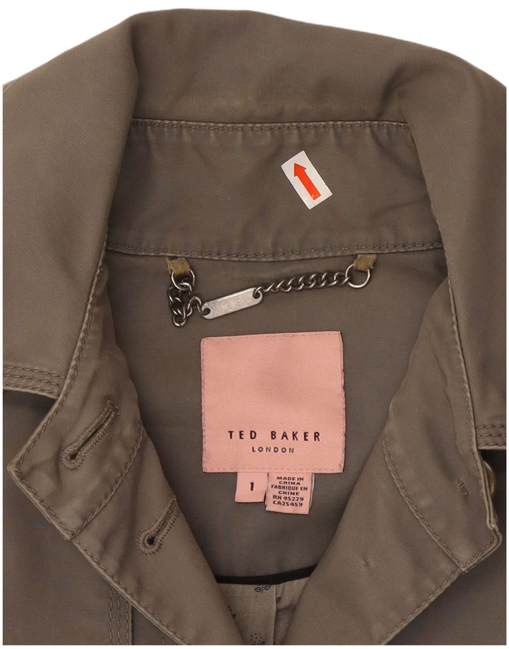 Trenci scurt pentru femei TED BAKER Mărimea 1 XS bumbac gri
