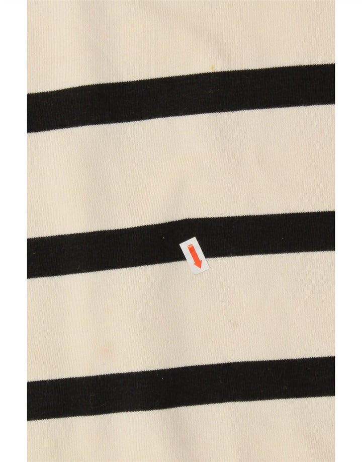 MINT VELVET Pulover pentru femei UK 14 Bumbac cu dungi albe medii