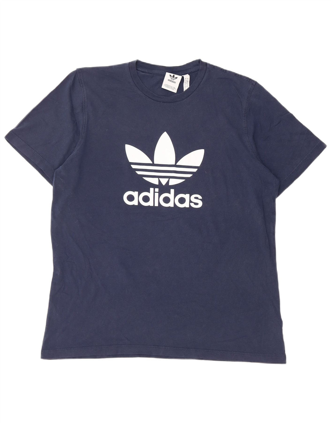 Tricou grafic ADIDAS pentru bărbați Top mare din bumbac bleumarin