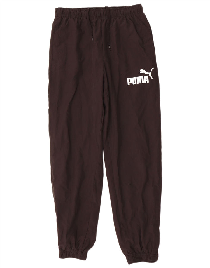 Pantaloni de trening grafic PUMA pentru băieți Pantaloni de jogging 13-14 ani Poliester negru