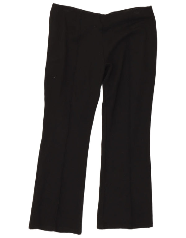 Marks & Spencer Pantaloni casual Bootcut pentru femei UK 16 Large W34 L28 Negru
