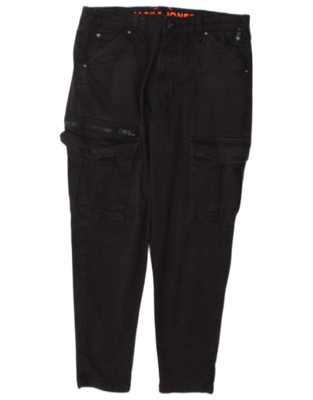Pantaloni cargo slim pentru bărbați Jack & Jones L30 L25 bumbac gri