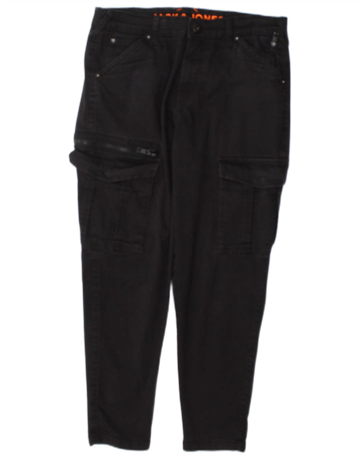 Pantaloni cargo slim pentru bărbați Jack & Jones L30 L25 bumbac gri