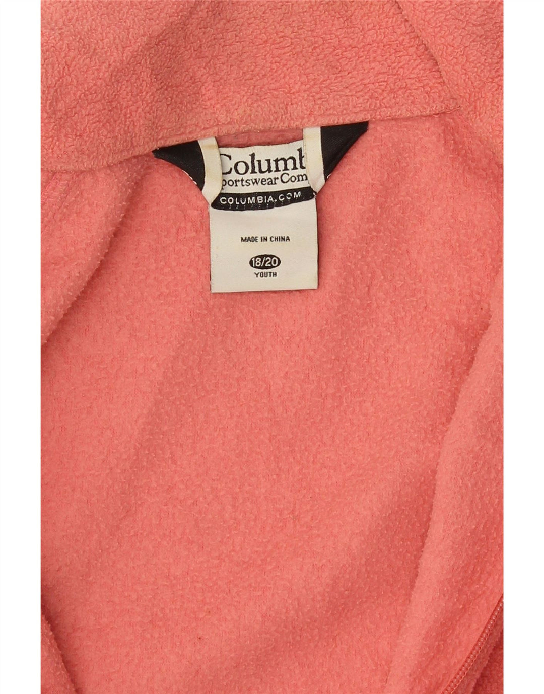 Jachetă fleece Columbia pentru fete 15-16 ani roz poliester