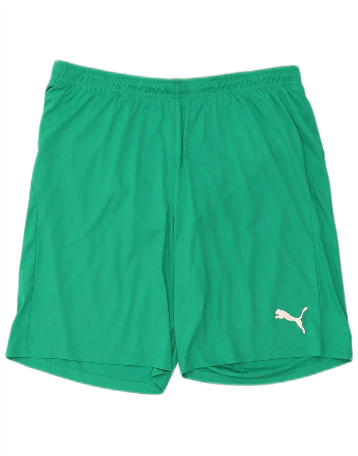 Pantaloni scurți sport Puma pentru bărbați, mari, verde, poliester