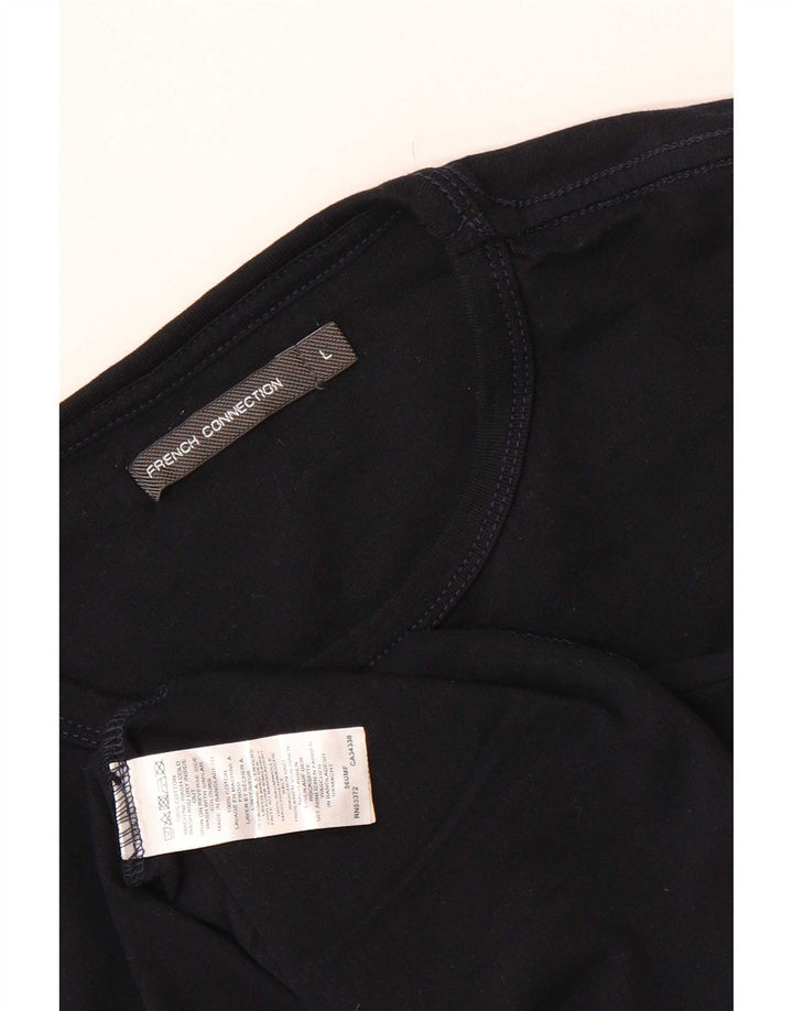 Tricou pentru bărbați French Connection Top mare din bumbac bleumarin