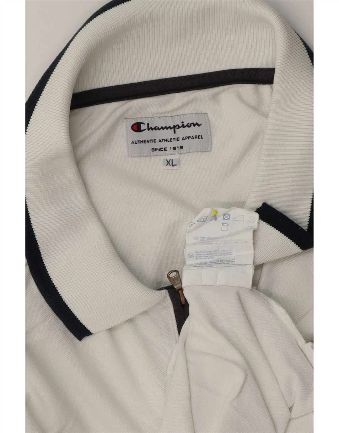 Tricou polo pentru bărbați Champion XL, bumbac alb