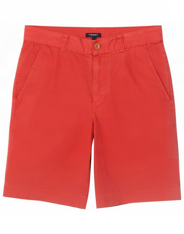 Burberry Mens Chino Shorts Medium W30 Red Cotton