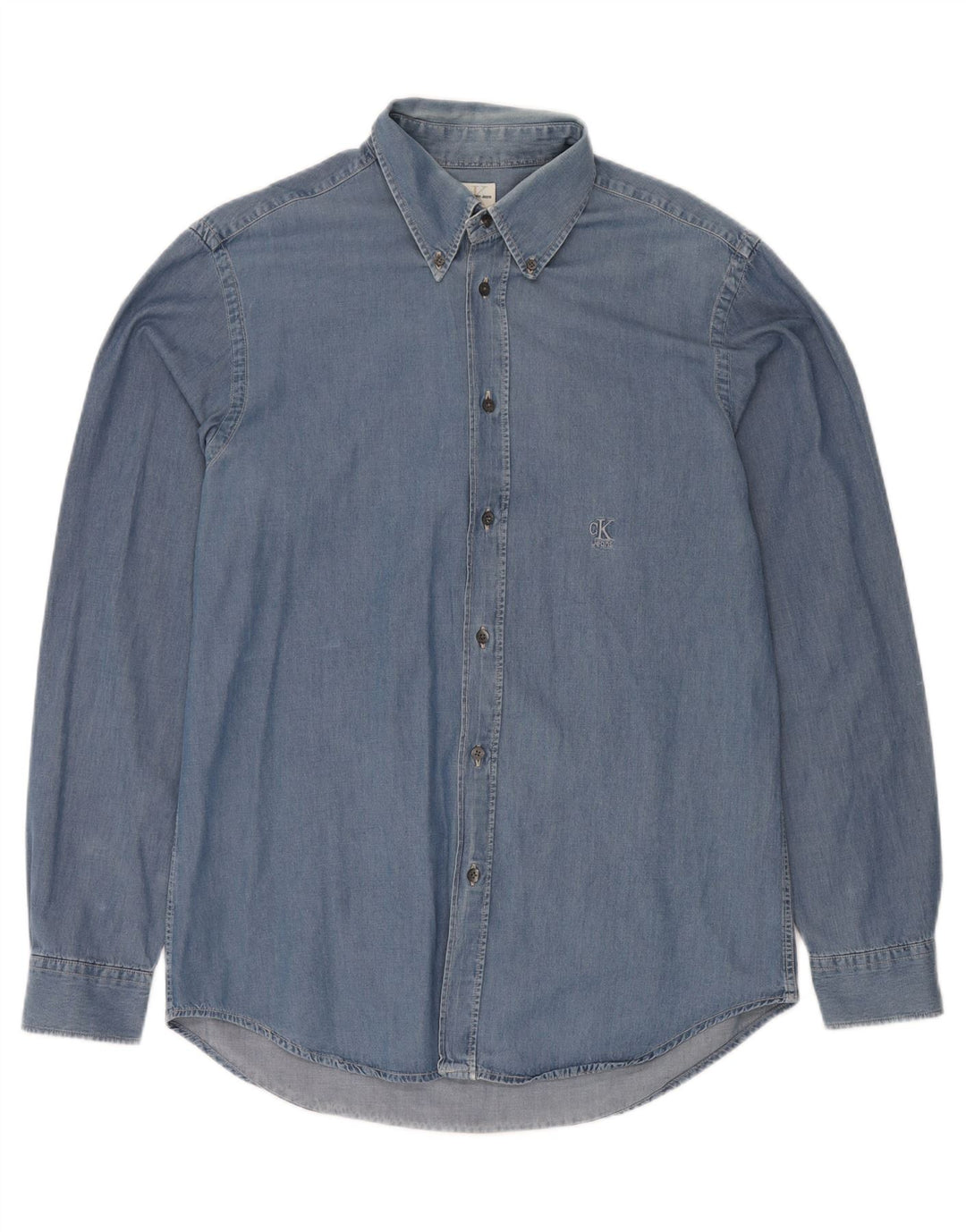CALVIN KLEIN JEANS Mens Denim Shirt XL Blue Cotton
