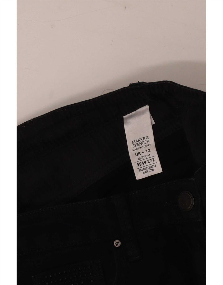 Blugi Bootcut pentru femei Marks & Spencer UK 12 Medium W30 L30 Bumbac negru