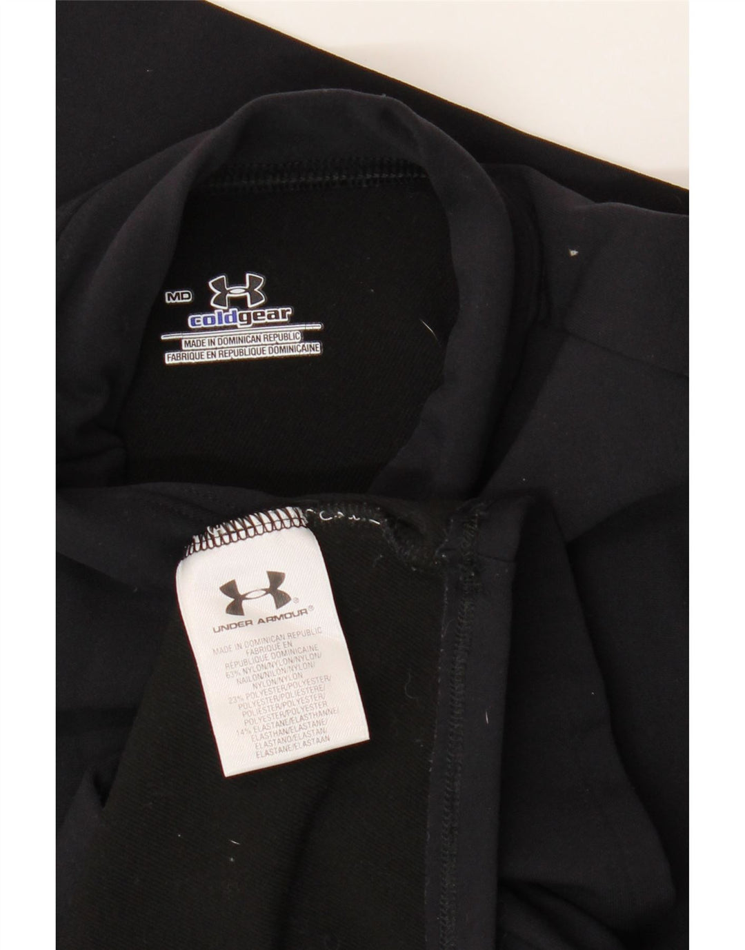 Under Armour Cold Gear Top cu mânecă lungă pentru femei UK 12 Medium Black Nylon